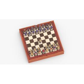 3D Chess Board Set 01 Pose 01